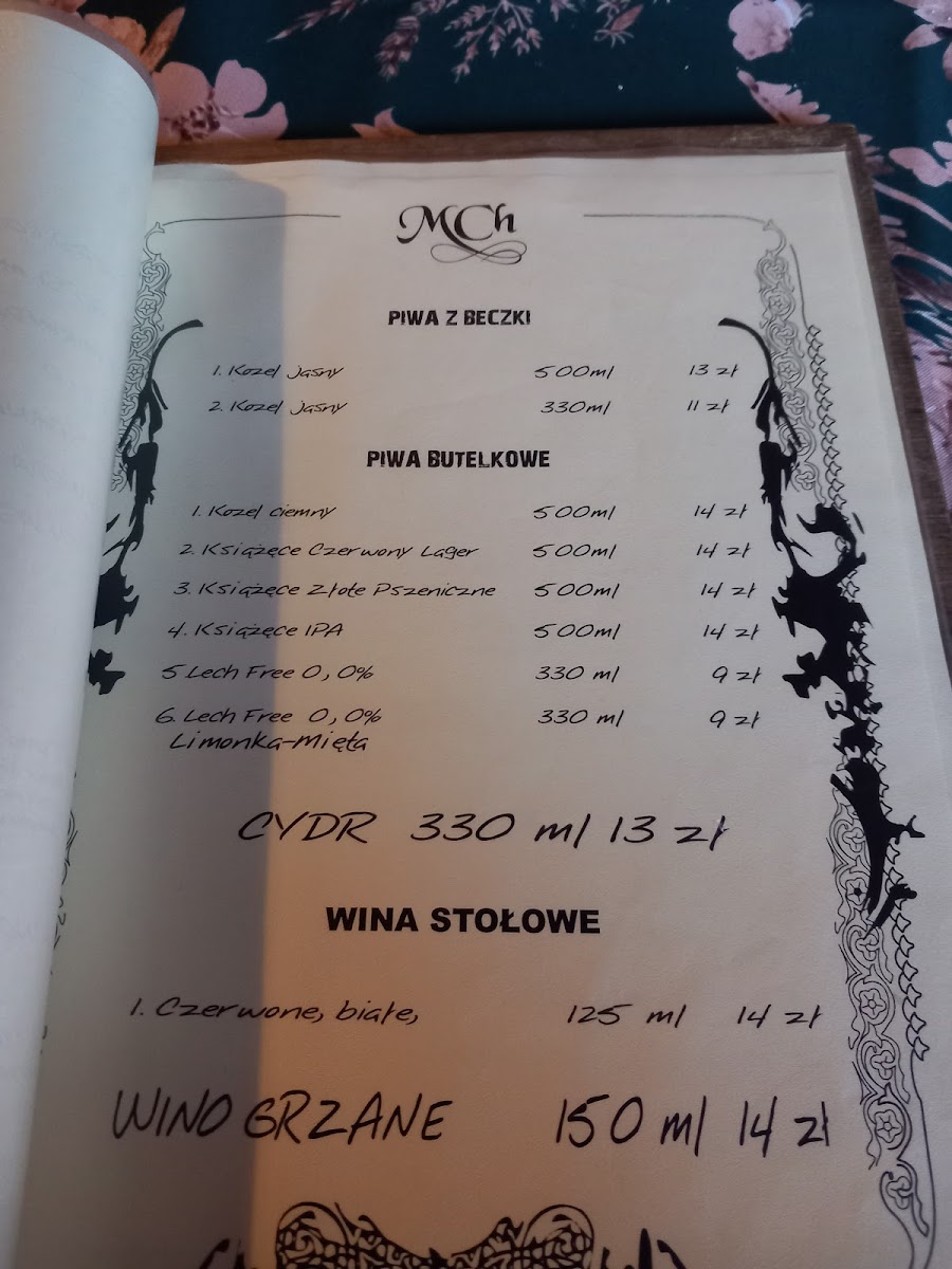 Menu Modrzewiowa Chata. Restauracja-4